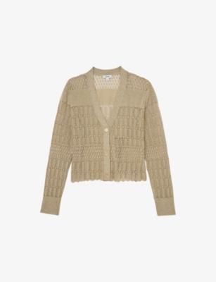 Suzanne V-Neck Knitted Cardigan by REISS