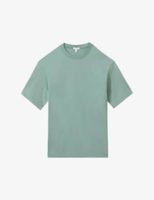 Tate short-sleeve relaxed-fit cotton T-shirt by REISS