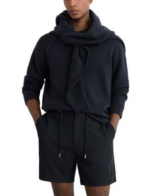 Textured Drawstring Shorts by REISS