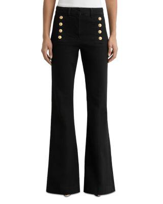 The Athena High Rise Jeans in Black by REISS