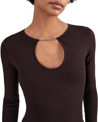 Tilly Keyhole Cut Out Top by REISS