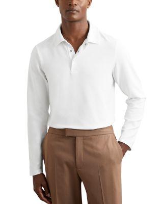 Tivolli Long Sleeved Textured Polo by REISS