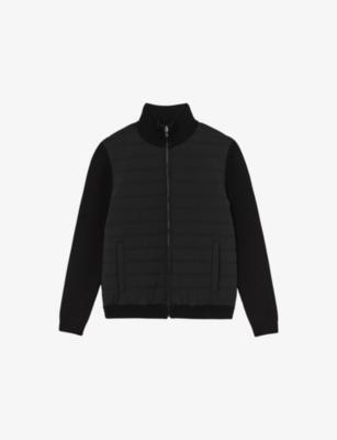 Townsend Funnel-Neck Ribbed-Neck Jacket by REISS