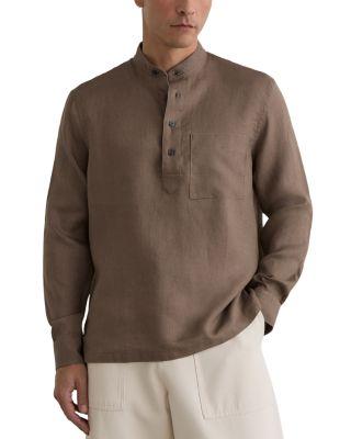 Trident Regular Fit Granddad Shirt by REISS