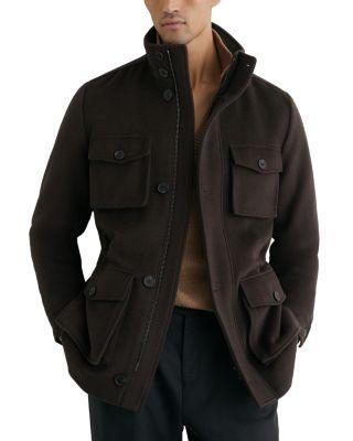 Trident Wool Four Pocket Coat by REISS