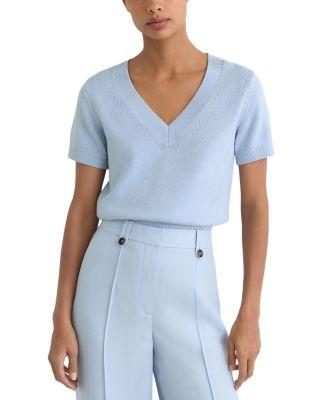 Valerie V Neck Top by REISS