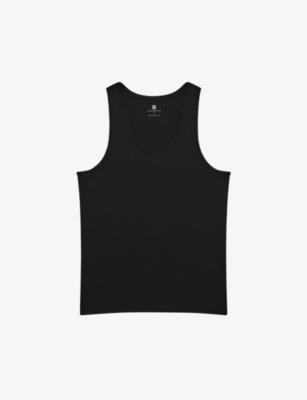 Vinnie crewneck stretch-cotton vest by REISS