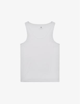 Vinnie crewneck stretch-cotton vest by REISS