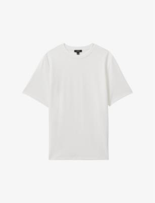 Wick textured stretch-woven T-shirt by REISS