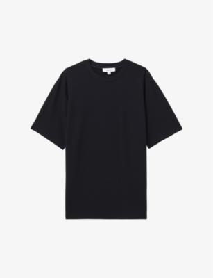 Wick textured stretch-woven T-shirt by REISS