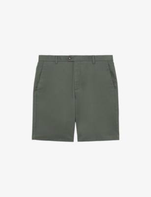 Wicket Straight-Leg Stretch-Cotton Chino Shorts by REISS