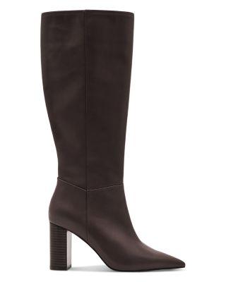 Women's Bianca Leather Knee High Boots by REISS
