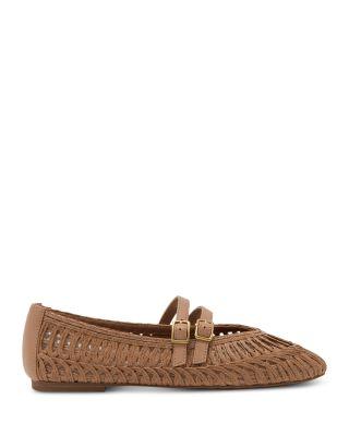 Women's Jute Leather Ballet Flats by REISS