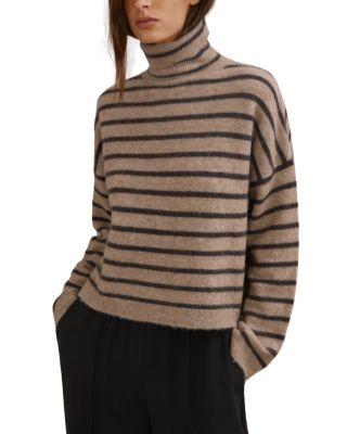 Wynn Striped Roll Neck Sweater by REISS