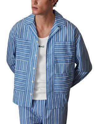 x CH&Eacute; Fonta Regular Fit Striped Poplin Shirt by REISS