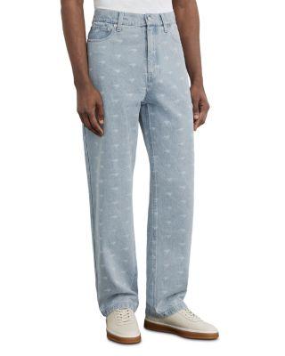 x McLaren Parsec Racing Relaxed Speedmark Jeans in Soft Blue by REISS