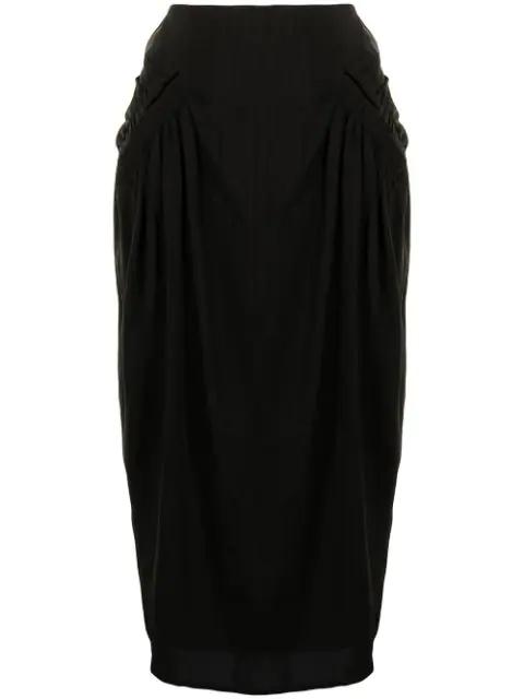 Karla ruched skirt by REJINA PYO