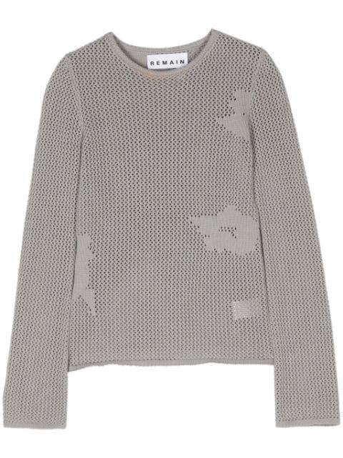 Heva crochet-knit jumper by REMAIN BIRGER CHRISTENSEN
