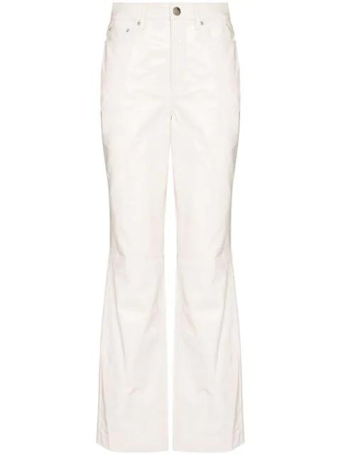 Lynn leather straight-leg trousers by REMAIN BIRGER CHRISTENSEN