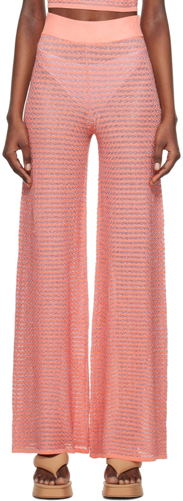 Orange Striped Lounge Pants by REMAIN BIRGER CHRISTENSEN