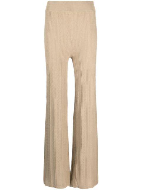 Soleima knitted flared trousers by REMAIN BIRGER CHRISTENSEN