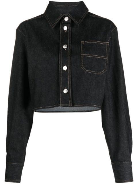 cropped denim shirt by REMAIN BIRGER CHRISTENSEN