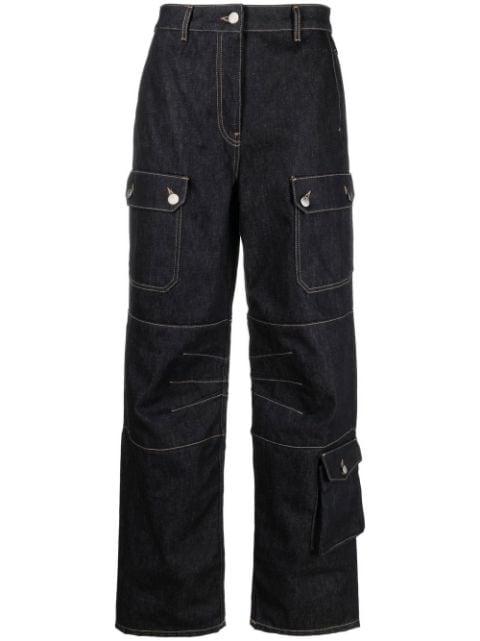 denim cargo trousers by REMAIN BIRGER CHRISTENSEN