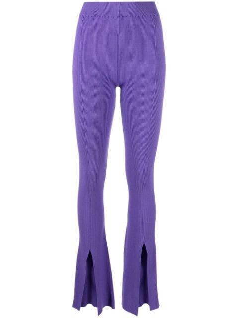front slit knit trousers by REMAIN BIRGER CHRISTENSEN