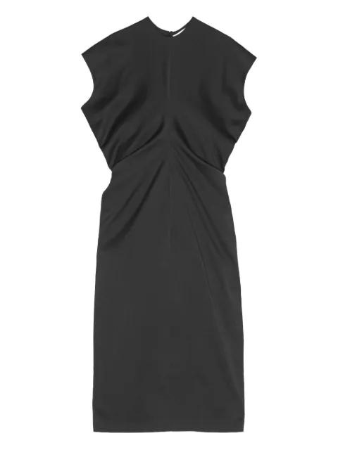 gathered-shoulder midi dress by REMAIN BIRGER CHRISTENSEN