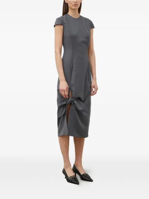 knot-detail midi dress by REMAIN BIRGER CHRISTENSEN