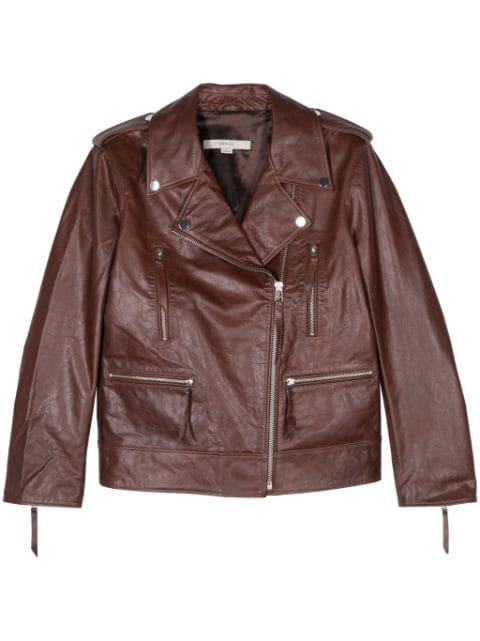 leather biker jacket by REMAIN BIRGER CHRISTENSEN