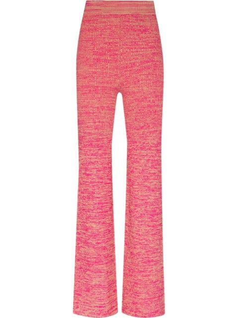 rib-knit wide-leg trousers by REMAIN BIRGER CHRISTENSEN