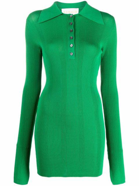 ribbed-knit polo top by REMAIN BIRGER CHRISTENSEN