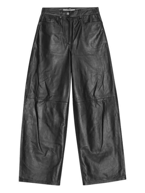 sheepskin panelled straight-leg trousers by REMAIN BIRGER CHRISTENSEN