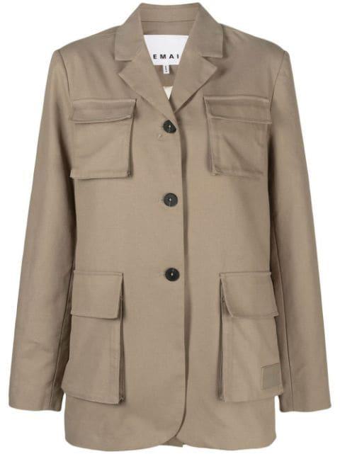 single-breasted utility blazer by REMAIN BIRGER CHRISTENSEN