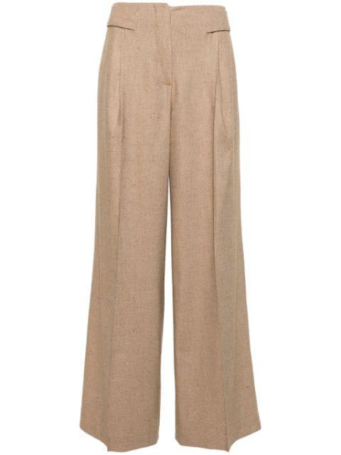 wide-leg textured trousers by REMAIN BIRGER CHRISTENSEN