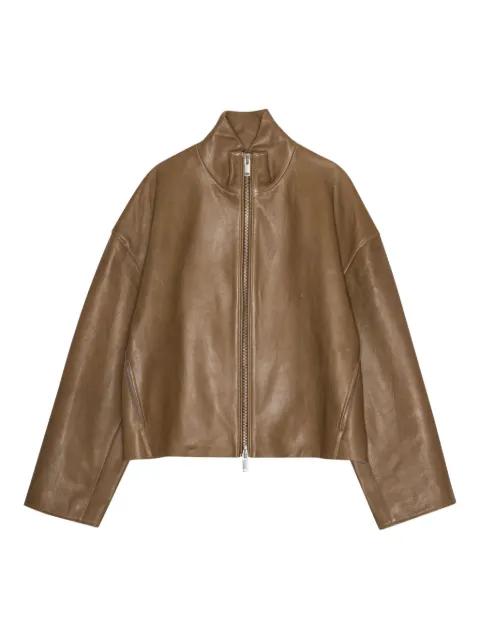 zip-front leather jacket by REMAIN BIRGER CHRISTENSEN