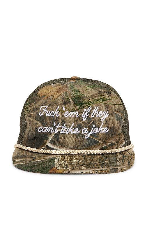 Remington Stone Joker Trucker Hat in Green by REMINGTON STONE