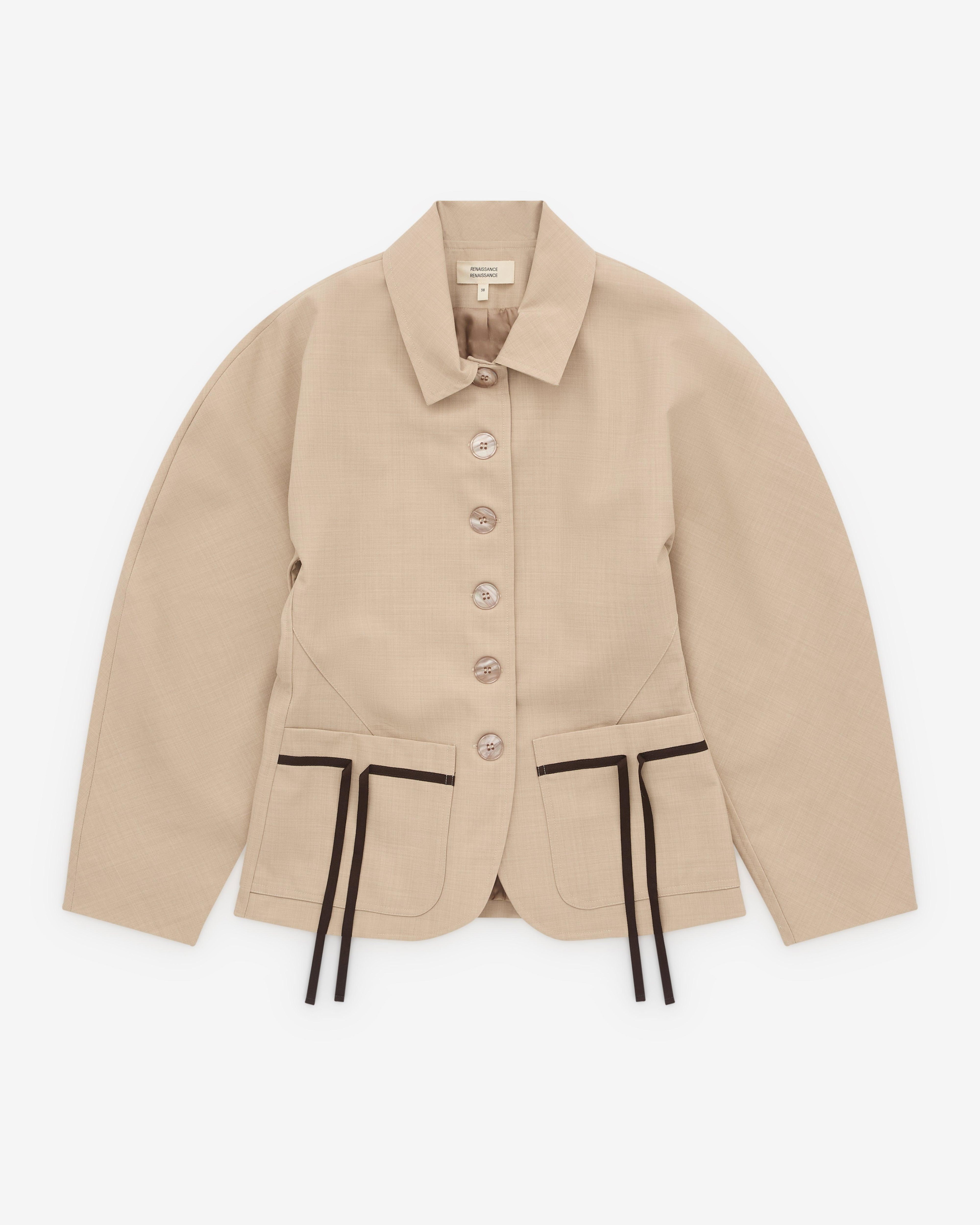 Renaissance Renaissance - Women’s Aden Jacket - (Beige) by RENAISSANCE RENAISSANCE