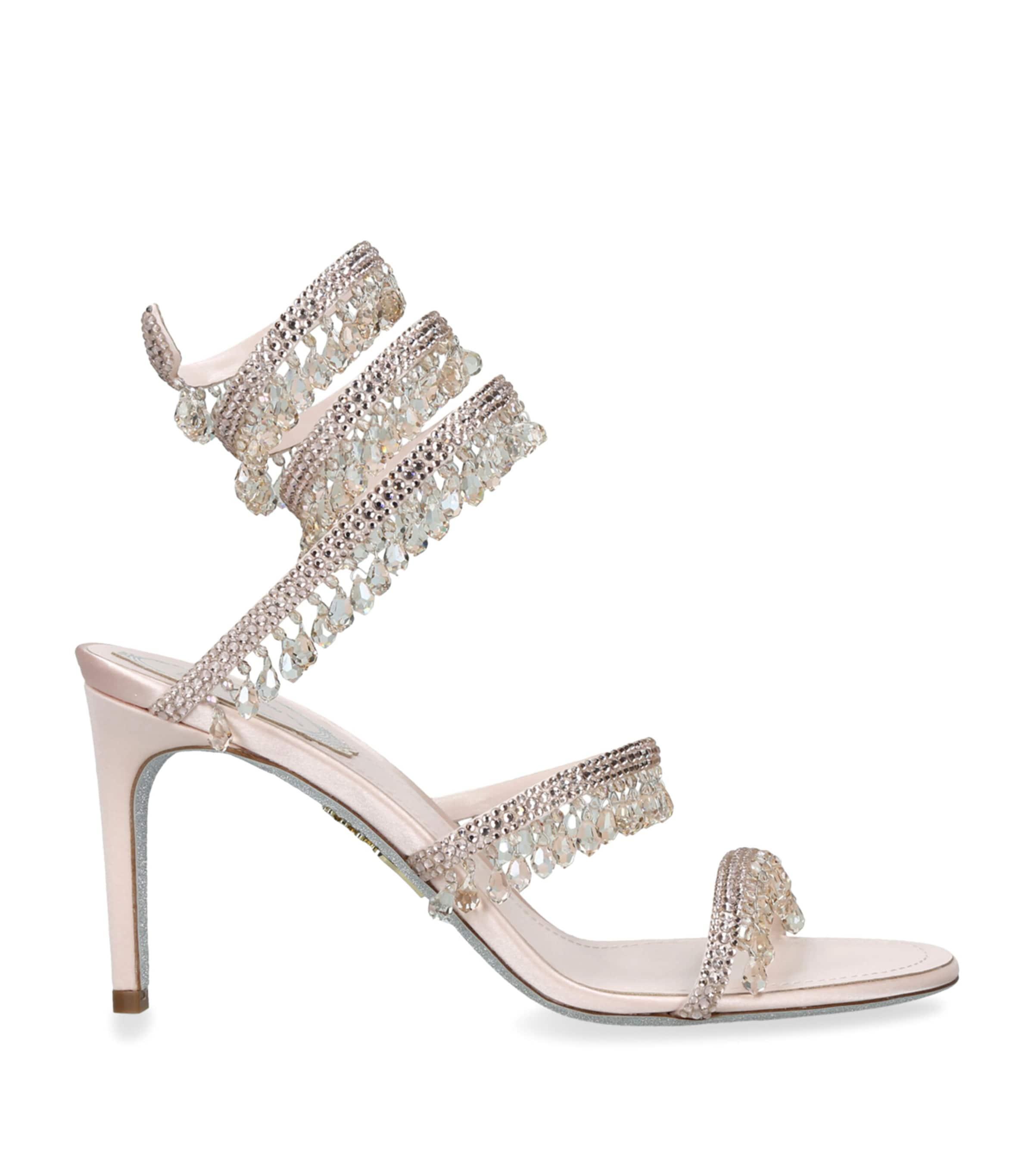 René Caovilla Embellished Chandelier Sandals 80 by RENE CAOVILLA