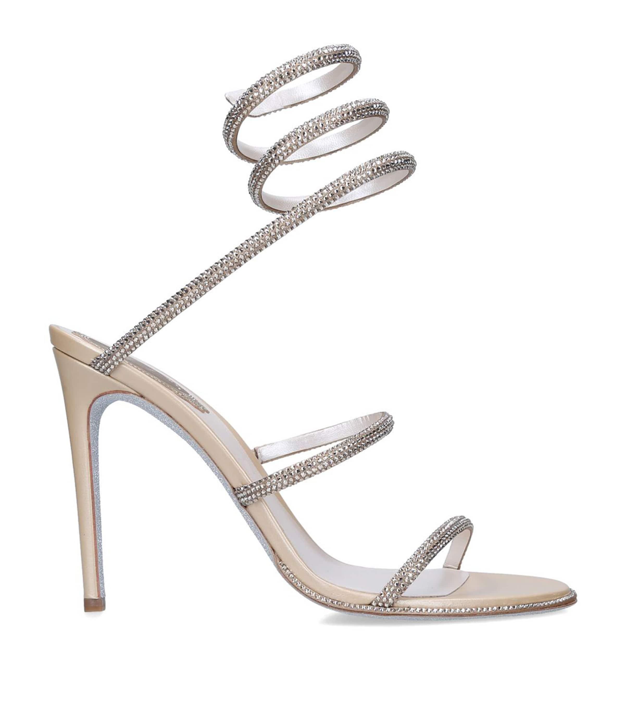 René Caovilla Embellished Cleo Sandals 105 by RENE CAOVILLA