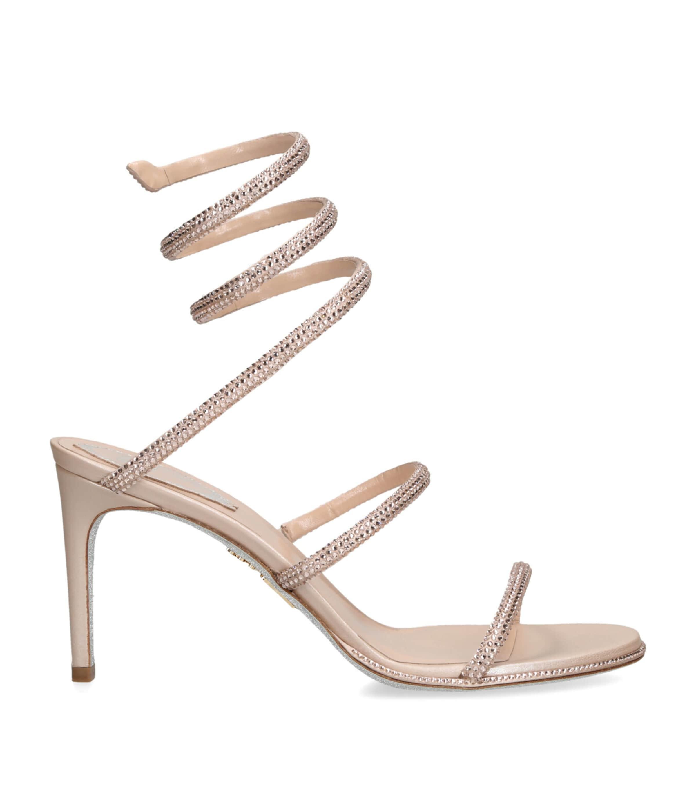 René Caovilla Embellished Cleo Sandals 80 by RENE CAOVILLA