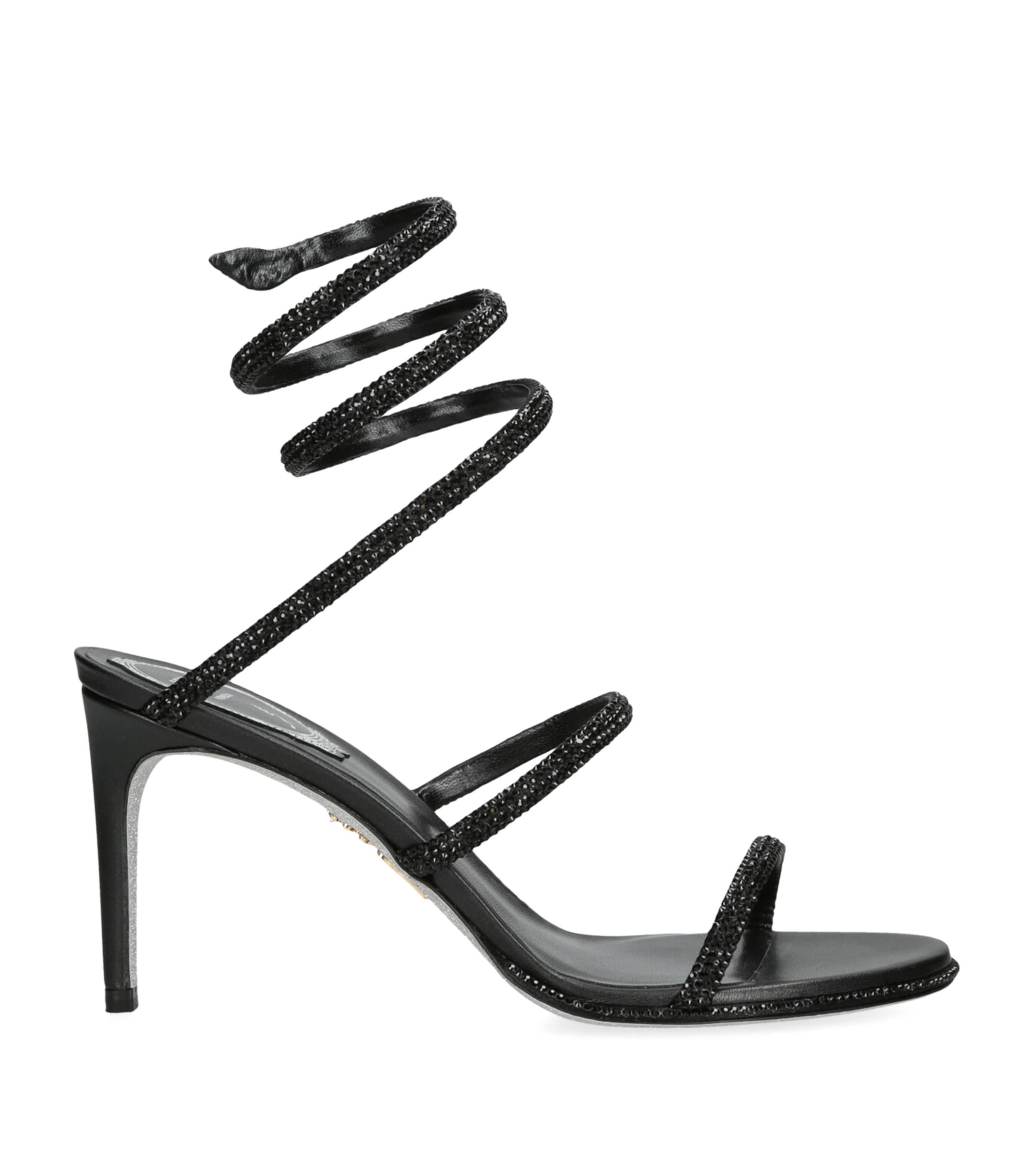René Caovilla Embellished Cleo Sandals 80 by RENE CAOVILLA