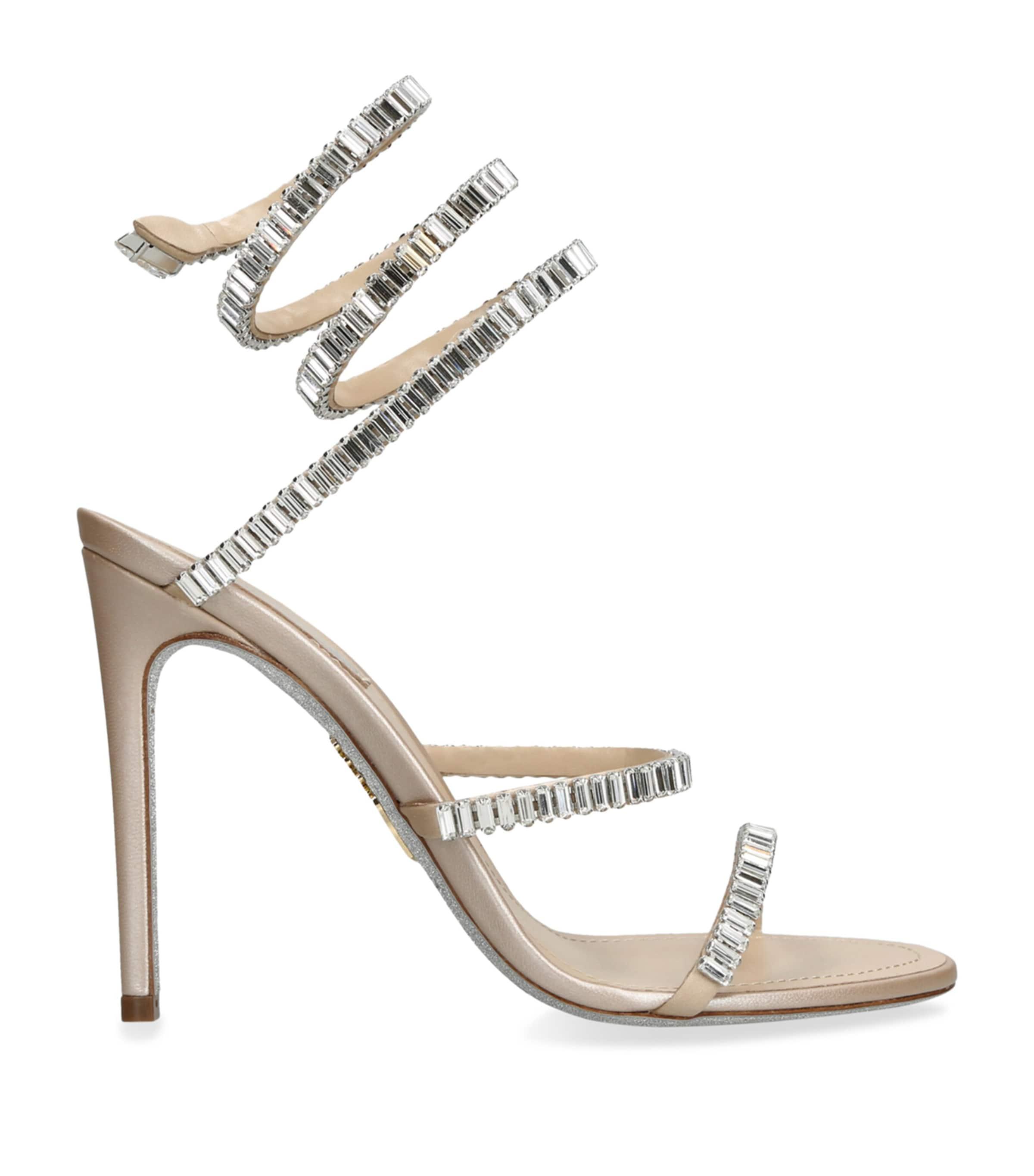 René Caovilla Embellished Cleo Spark Sandals 105 by RENE CAOVILLA