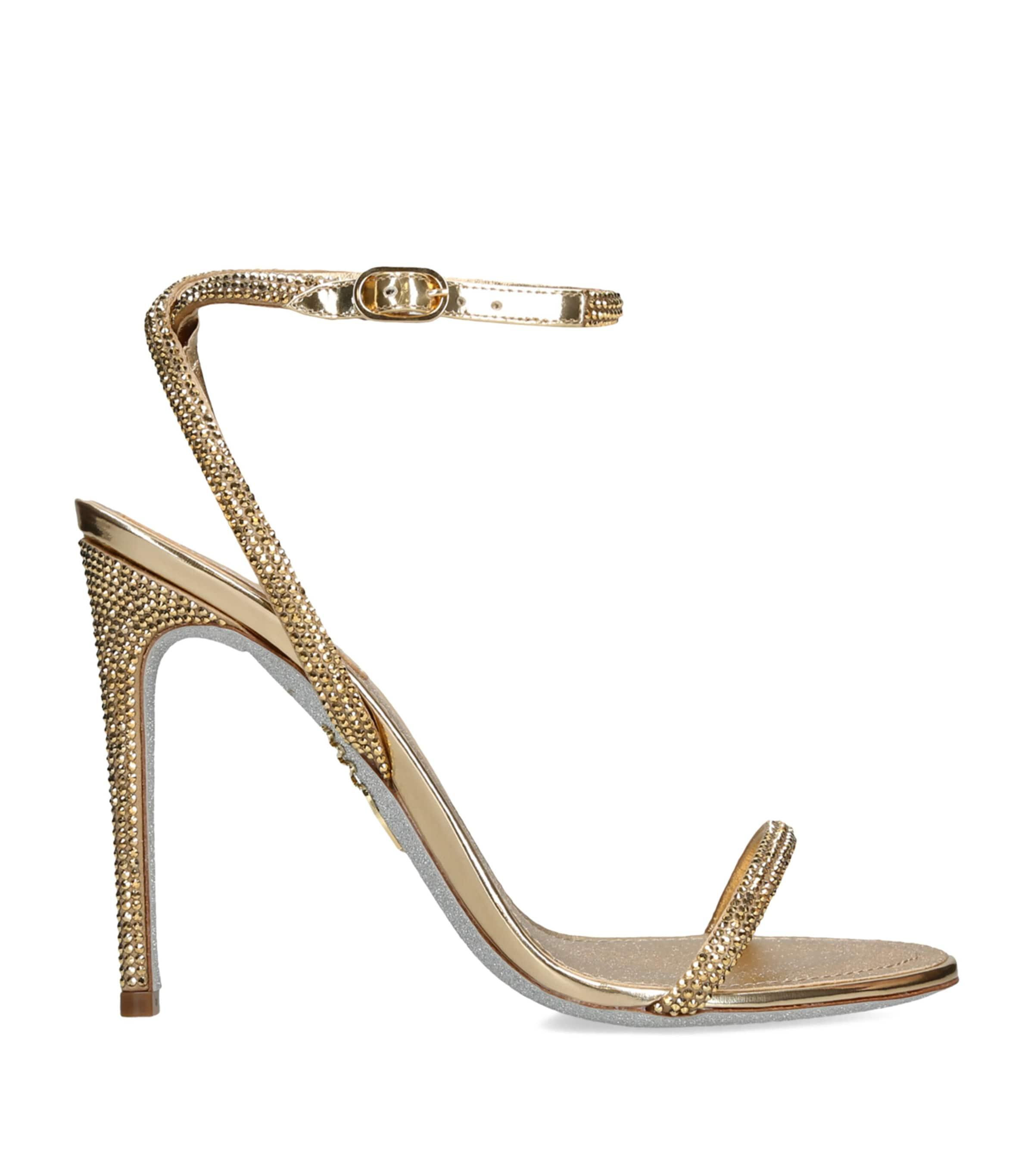 René Caovilla Embellished Ellabrita Heeled Sandals 105 by RENE CAOVILLA