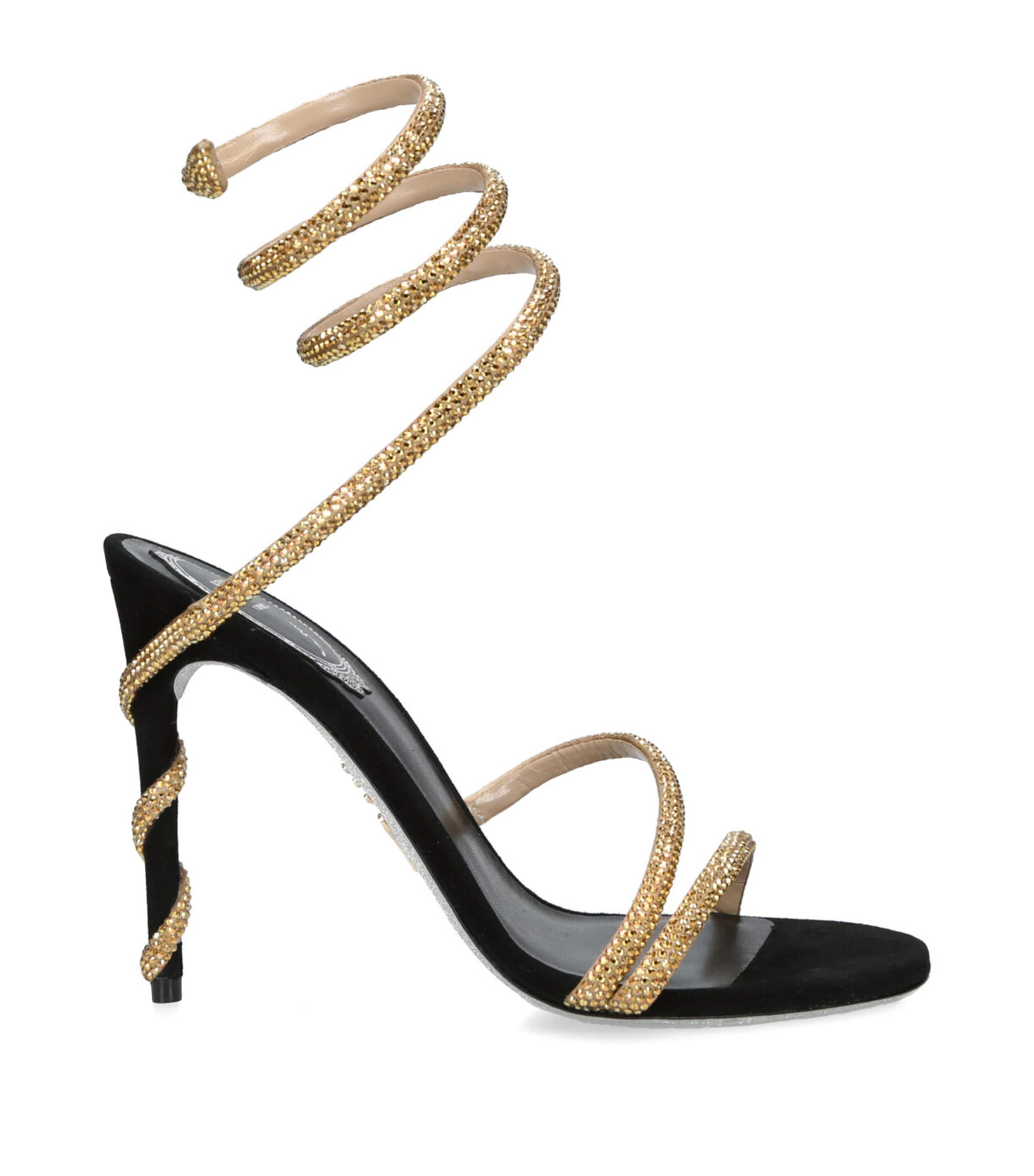 René Caovilla Embellished Margot Sandals 105 by RENE CAOVILLA