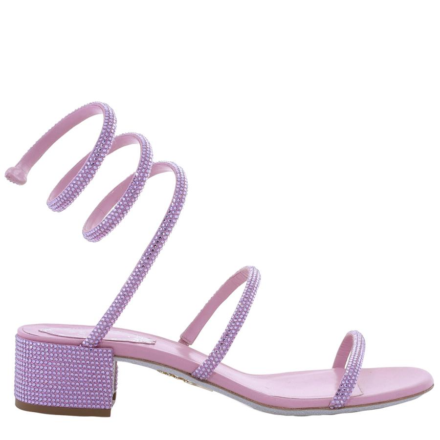 Rene Caovilla Cleo Crystal-Embellished Sandals by RENE CAOVILLA