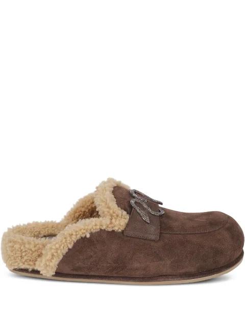 shearling-lining slippers by RENE CAOVILLA