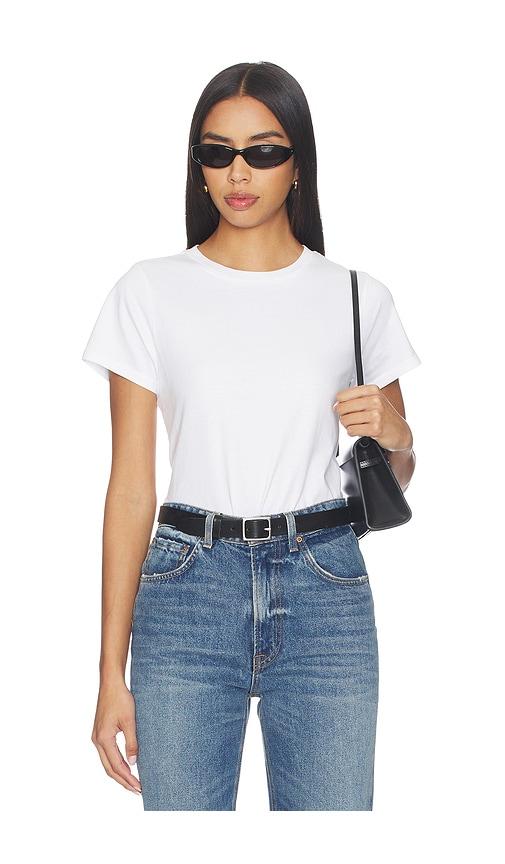 RENGGLI Crop Tee in White by RENGGLI