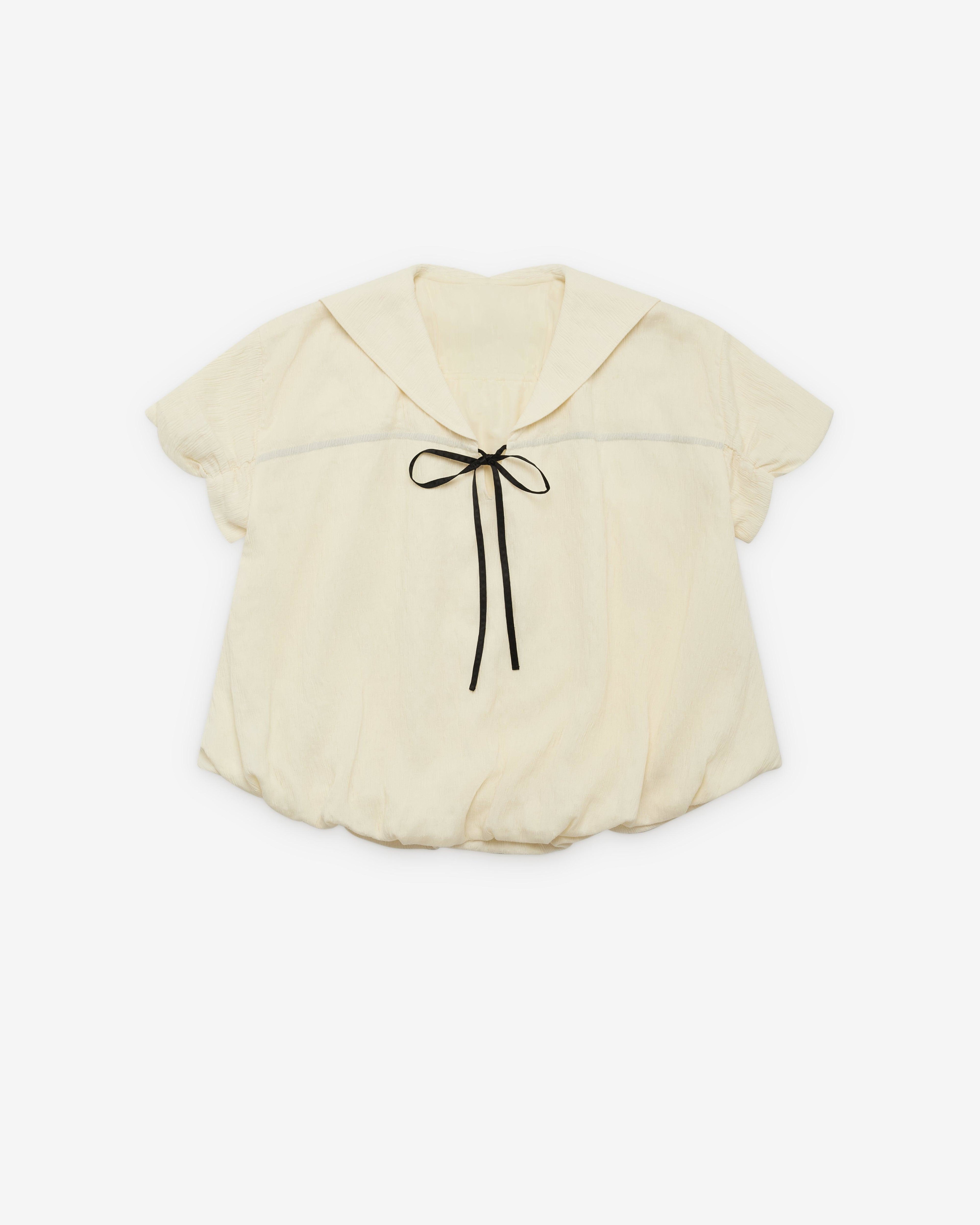 RENLI SU - Women's Bow Top - (Rice White) by RENLI SU